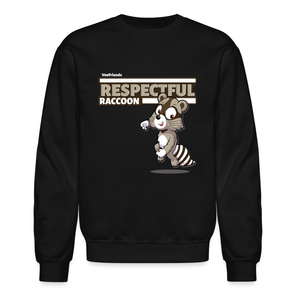 Respectful Racoon Character Comfort Adult Crewneck Sweatshirt