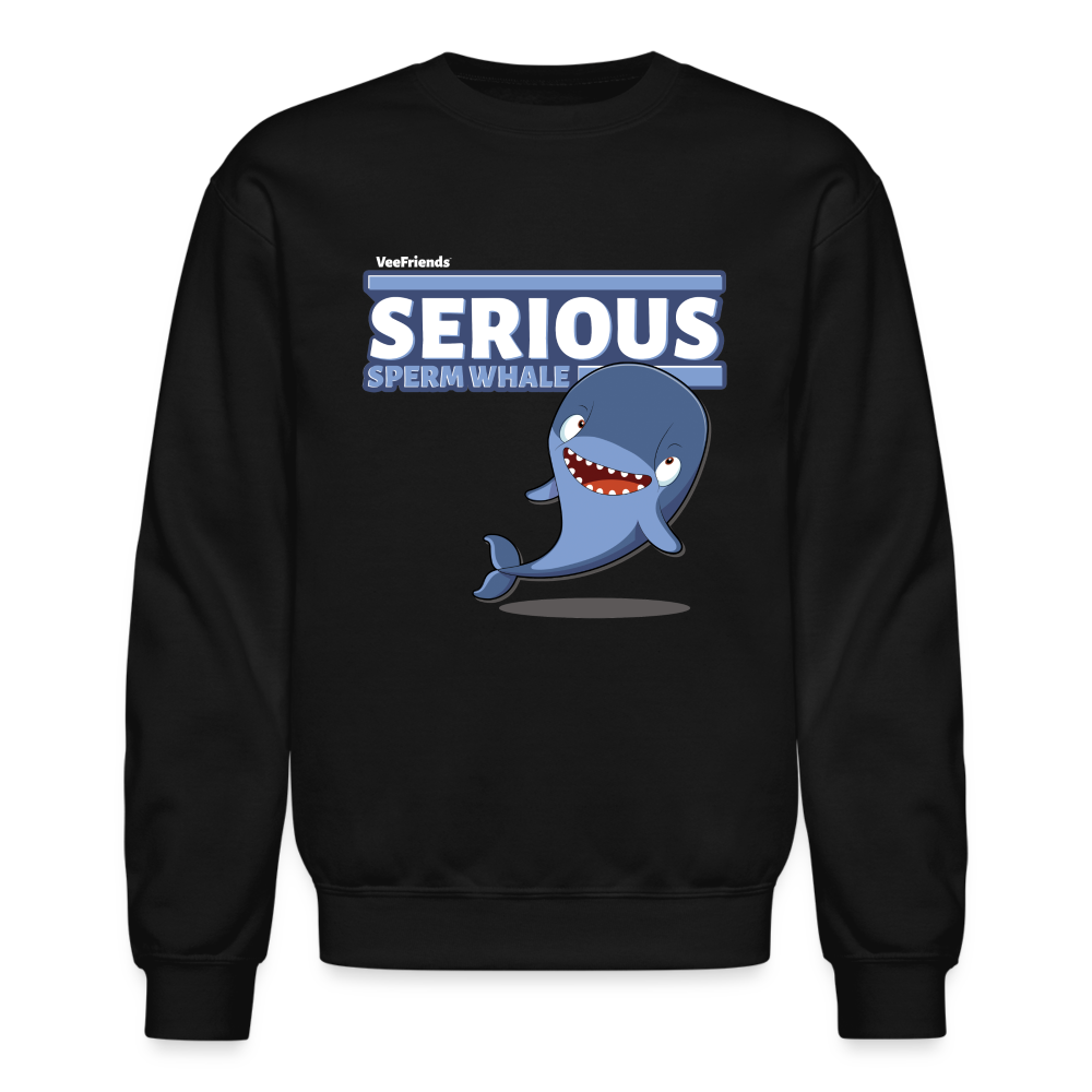 Serious Sperm Whale Character Comfort Adult Crewneck Sweatshirt
