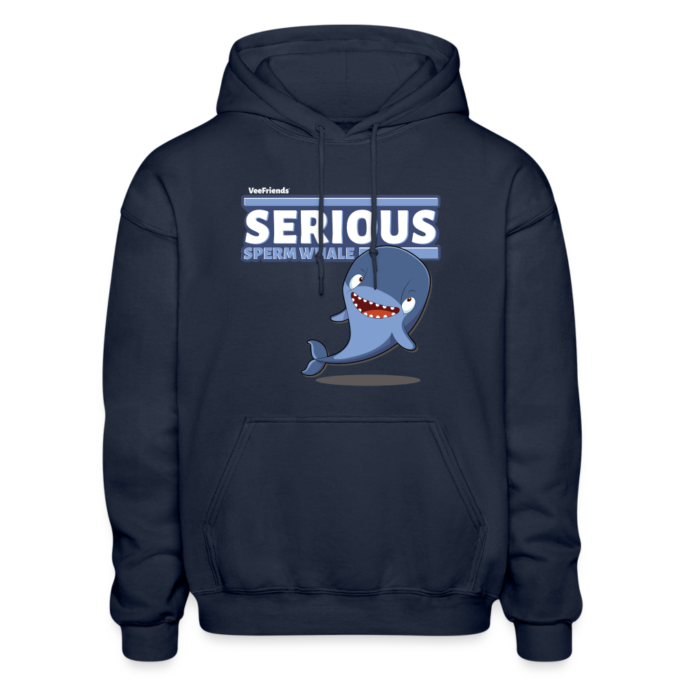 Serious Sperm Whale Character Comfort Adult Hoodie