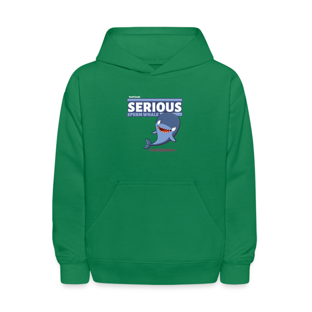 Serious Sperm Whale Character Comfort Kids Hoodie