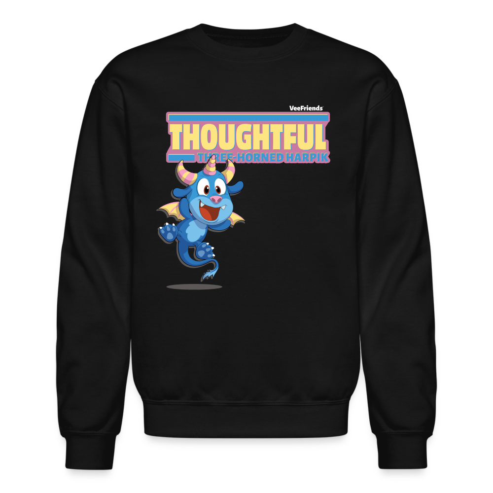 Thoughtful Three Horned Harpik Character Comfort Adult Crewneck Sweats