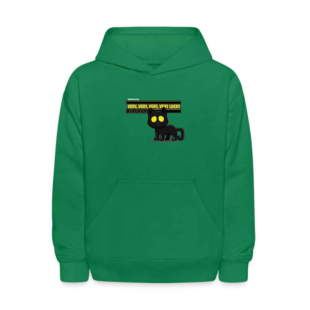 Very, Very, Very, Very Lucky Black Cat Character Comfort Kids Hoodie