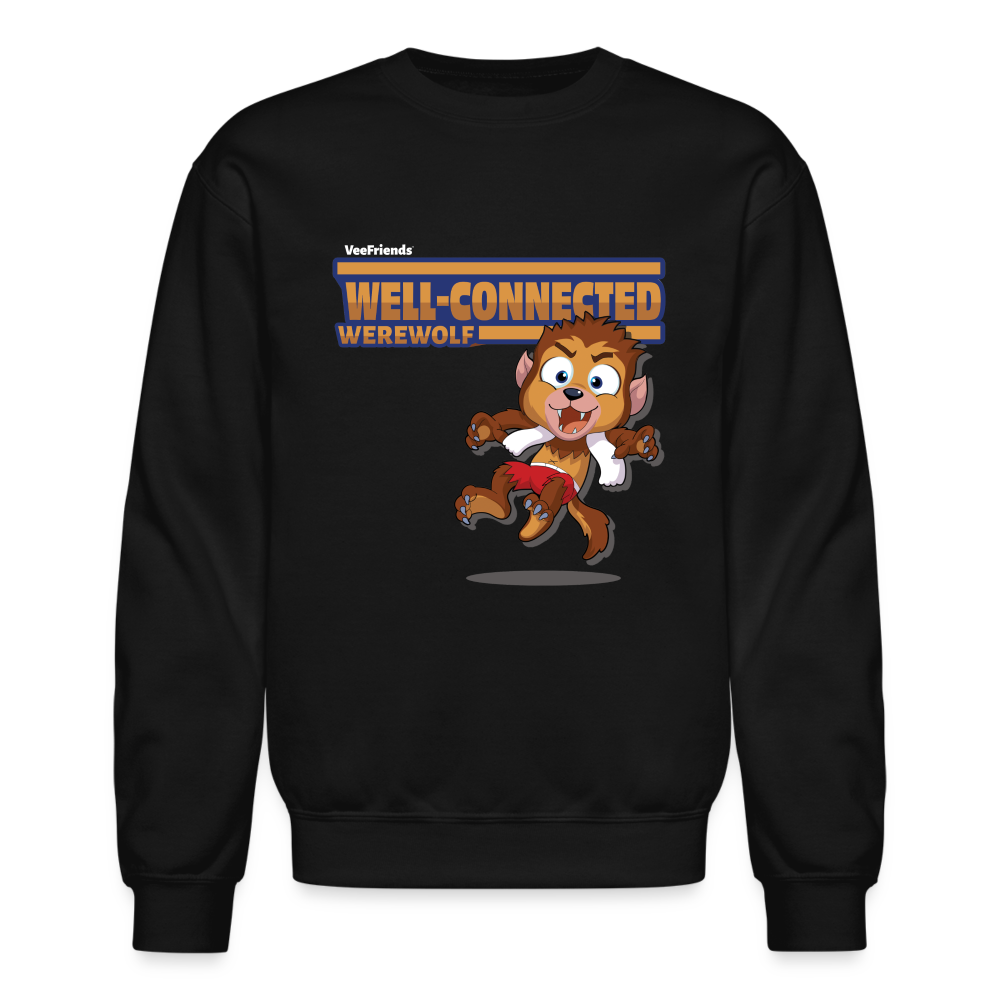 Well-Connected Werewolf Character Comfort Adult Crewneck Sweatshirt