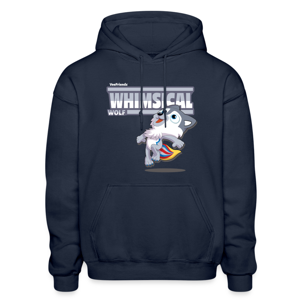 Whimsical Wolf Character Comfort Adult Hoodie