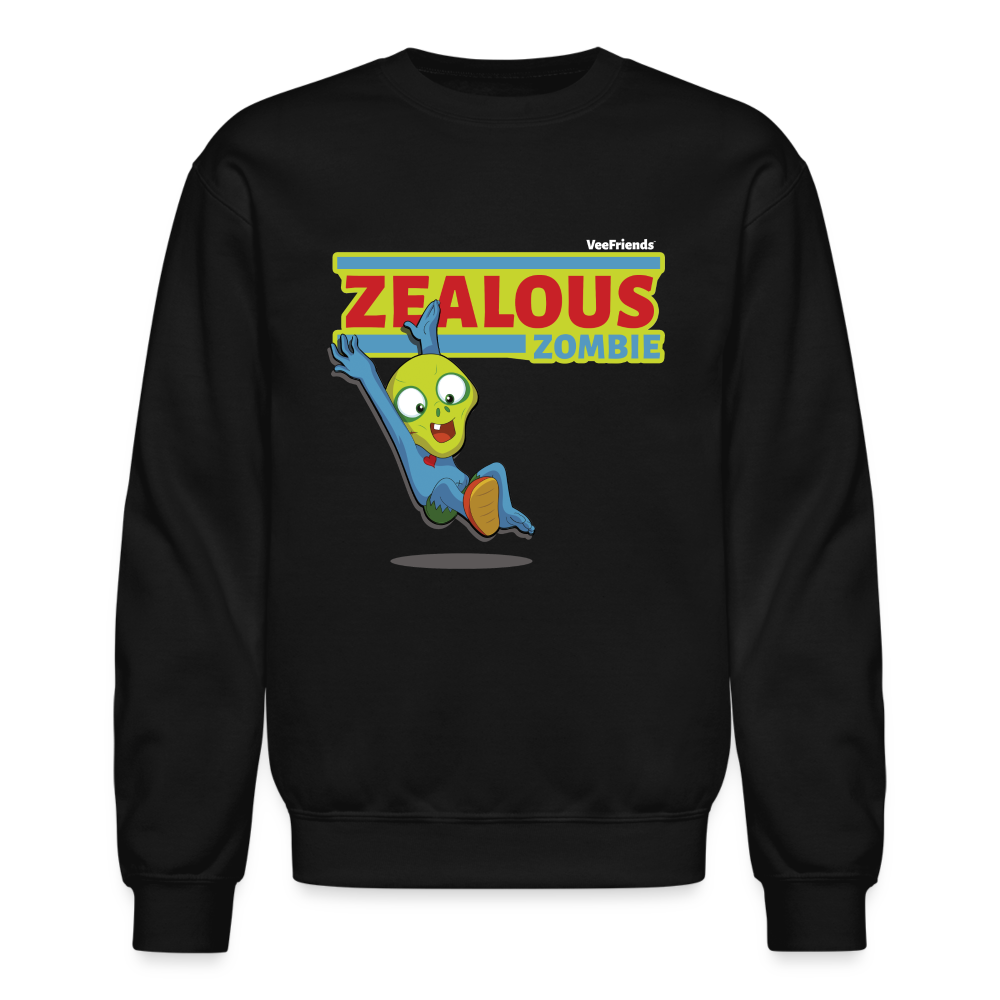 Zealous Zombie Character Comfort Adult Crewneck Sweatshirt