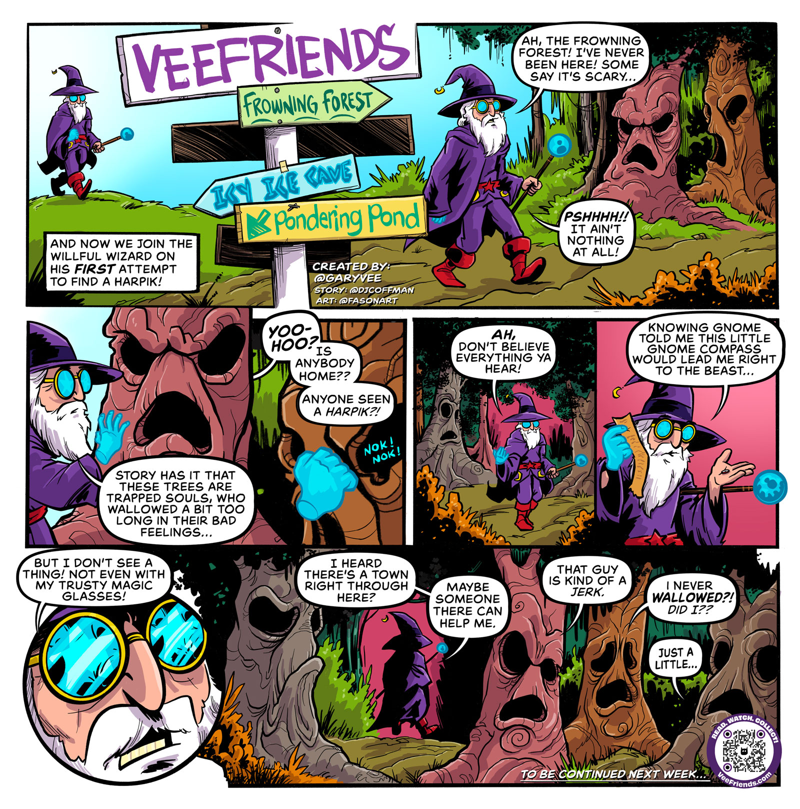 Willful Wizard Wanders Through Frowning Forest