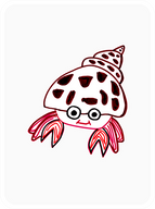 Happy Hermit Crab