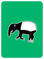 Tasteful Malayan Tapir