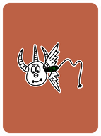 Thoughtful Three Horned Harpik