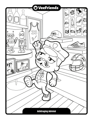 Arbitraging Admiral Coloring Page