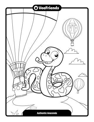Authentic Anaconda Coloring Page