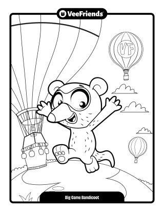 Big Game Bandicoot Coloring Page
