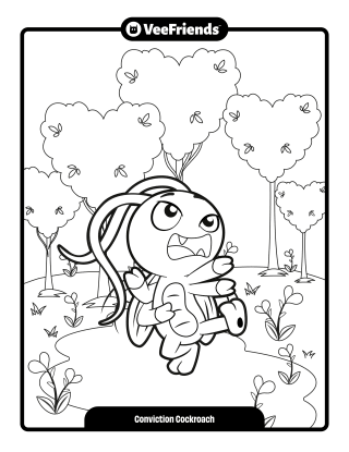 Conviction Cockroach Coloring Page
