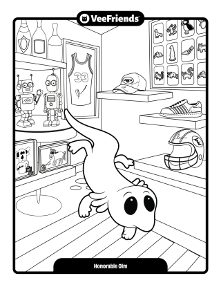 Honorable Olm Coloring Page