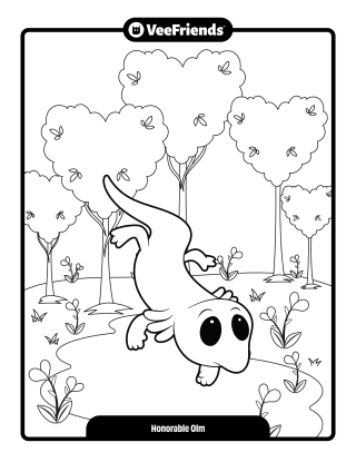 Honorable Olm Coloring Page