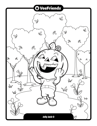 Jolly Jack-O Coloring Page
