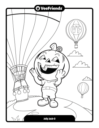 Jolly Jack-O Coloring Page