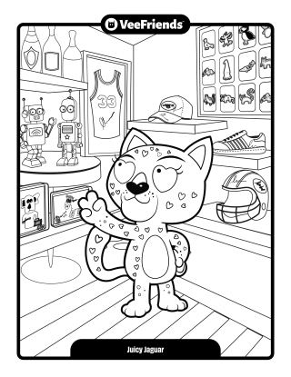 Juicy Jaguar Coloring Page