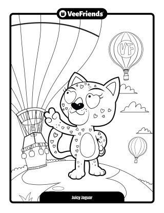 Juicy Jaguar Coloring Page