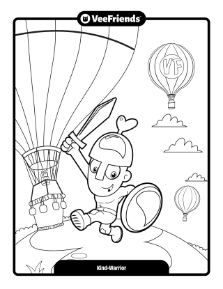 Kind-Warrior Coloring Page