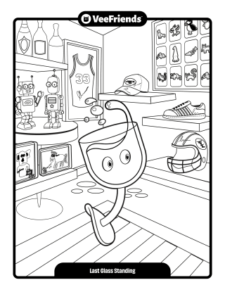 Last Glass Standing Coloring Page