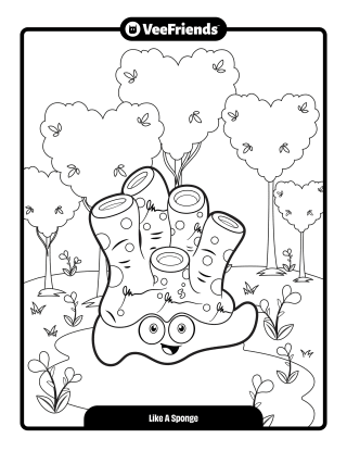 Like A Sponge Coloring Page