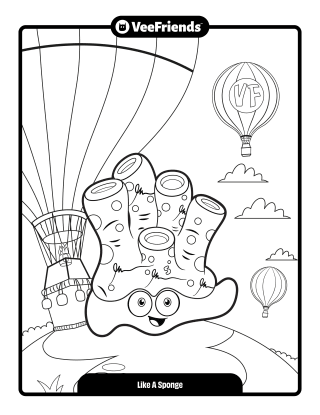 Like A Sponge Coloring Page