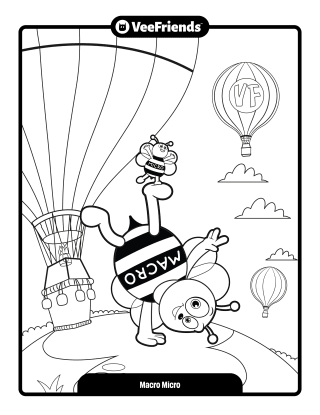 Macro Micro Coloring Page