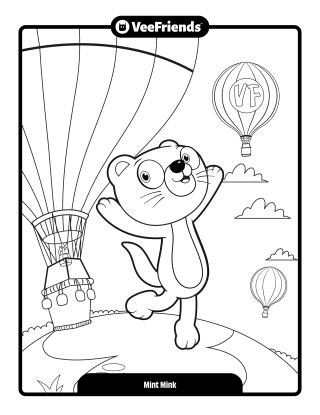 Mint Mink Coloring Page