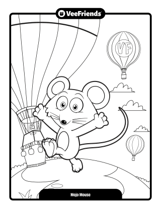 Mojo Mouse Coloring Page