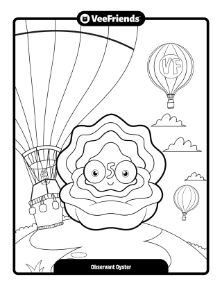 Observant Oyster Coloring Page