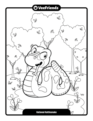 Rational Rattlesnake Coloring Page