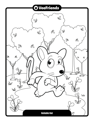 Reliable Rat Coloring Page