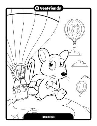 Reliable Rat Coloring Page