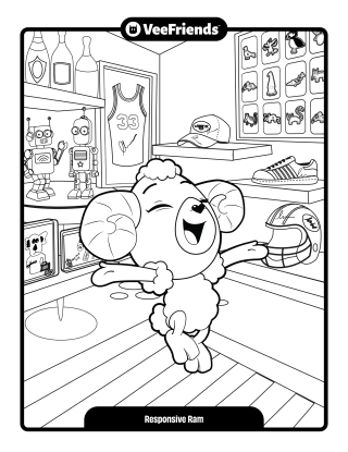 Responsive Ram Coloring Page