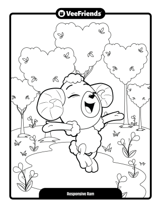 Responsive Ram Coloring Page