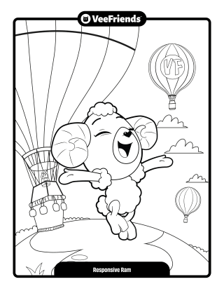 Responsive Ram Coloring Page