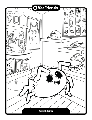 Smooth Spider Coloring Page