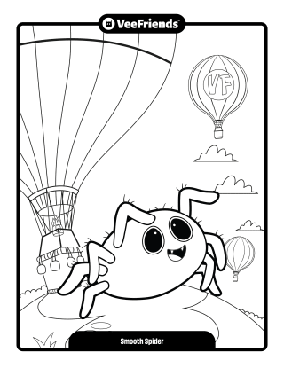 Smooth Spider Coloring Page