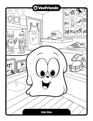 Stoic Slime Coloring Page