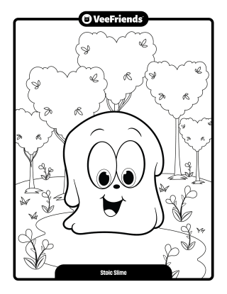 Stoic Slime Coloring Page