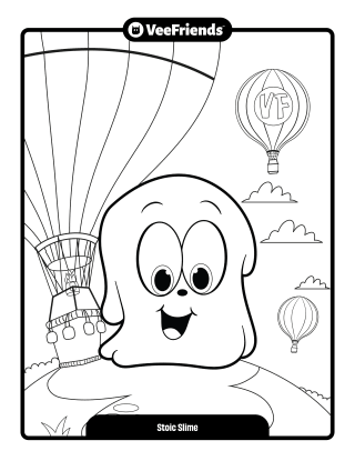 Stoic Slime Coloring Page