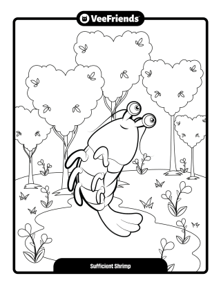 Sufficient Shrimp Coloring Page