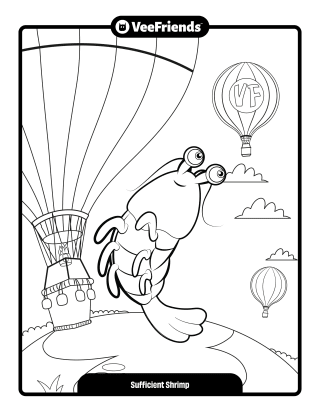 Sufficient Shrimp Coloring Page