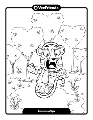 Tremendous Tiger Coloring Page
