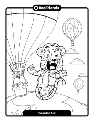 Tremendous Tiger Coloring Page