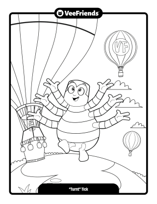 'Turnt' Tick Coloring Page