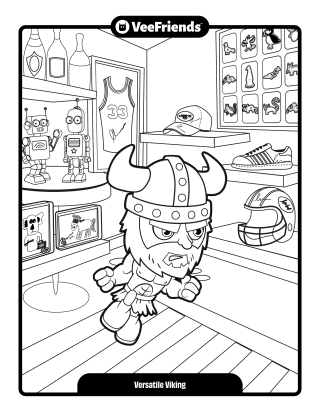 Versatile Viking Coloring Page