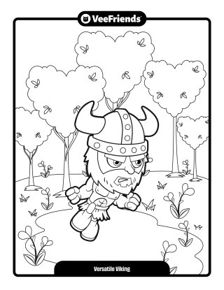 Versatile Viking Coloring Page