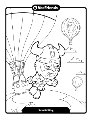 Versatile Viking Coloring Page